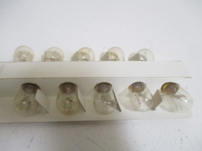 LOT OF 10 WESTINGHOUSE 10S6/DC LINE VOLTAGE LAMPS *NEW IN BOX*