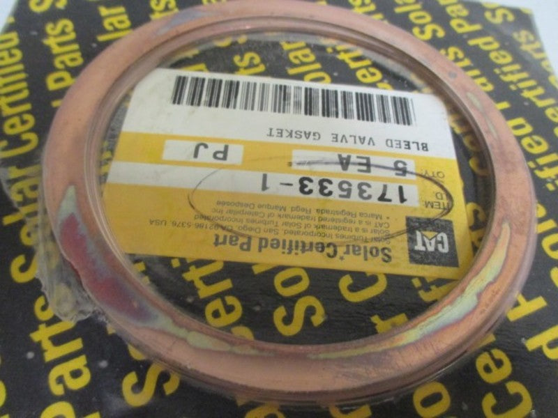 LOT OF 5 CAT 173533-1 BLEED VALVE GASKET *NEW IN FACTORY BAG*
