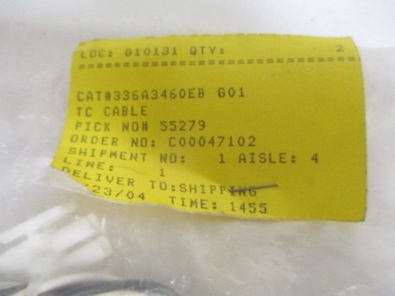 LOT OF 2 336A3460EBG01 TC CABLE *NEW NO BOX*