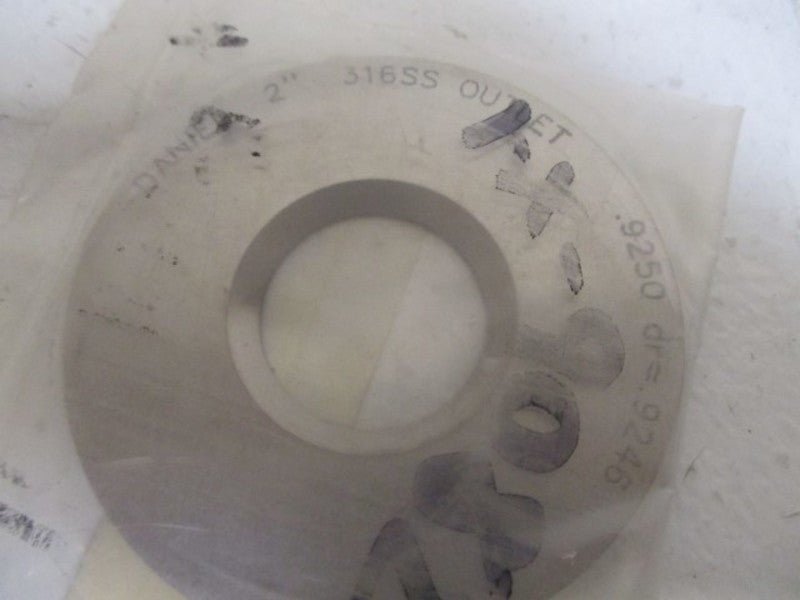 DANIEL 2" X .9250" 316SS GASKET * NEW IN A BAG *