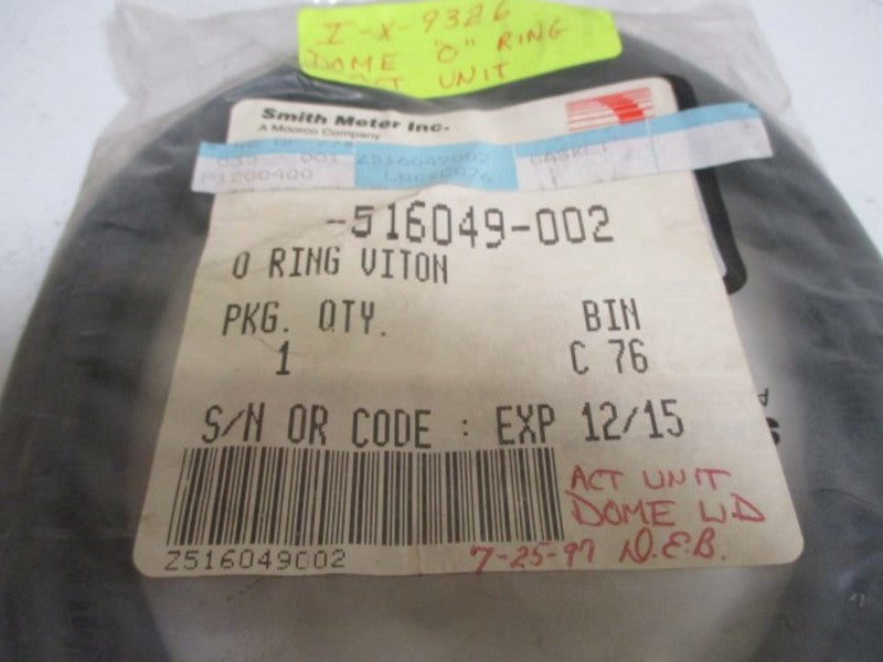 SMITH METER 516049-002 O-RING VITON * FACTORY BAG *