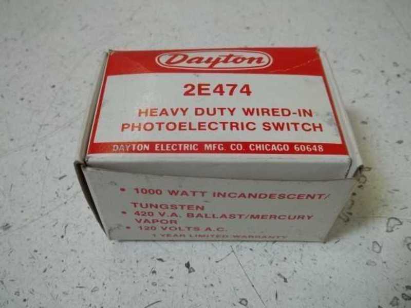 DAYTON 2E474 PHOTOELECTRIC SWITCH * NEW IN BOX *