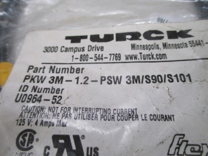 TURCK PKW 3M-1.2-PSW 3M/S90/S101 CABLE * NEW IN A BAG *