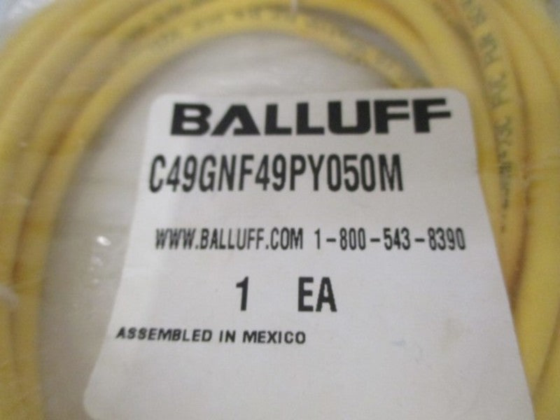 BALLUFF C49GNF49PY050M CONNECTOR CABLE * NEW FACTORY BAG *