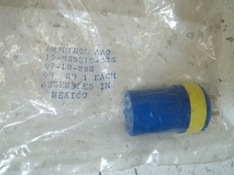 AMPHENOL 97-18-22s CONNECTOR * NEW IN A FACTORY BAG *