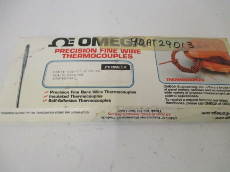 LOT OF 3 OMEGA 5SC-TT-J-30-36 INSULATED THERMOCOUPLES *NEW IN ORIGINAL PACKAGE*
