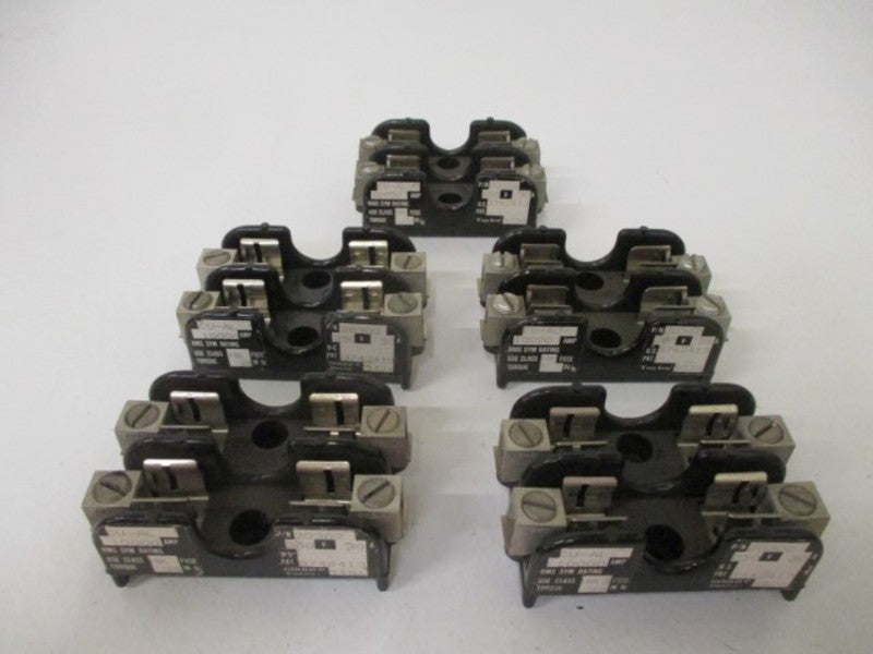 LOT OF 5 GOULD 20302 FUSE BLOCK *USED*