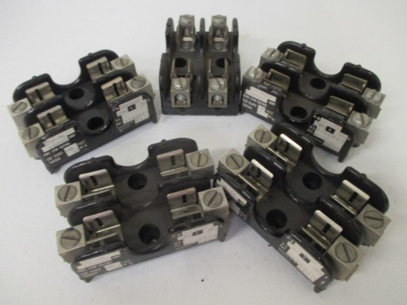 LOT OF 5 GOULD 20302 FUSE BLOCK *USED*