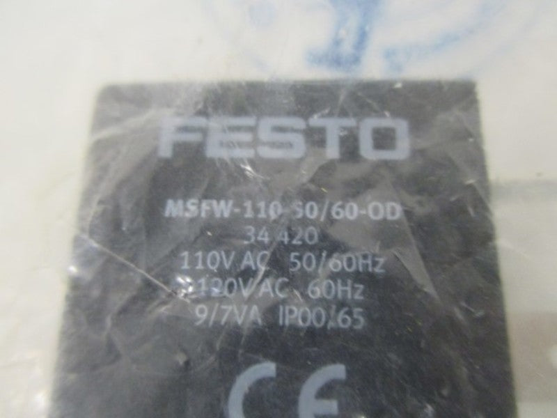 FESTO MSFW-110-50/60-OD SOLENOID COIL * NEW IN FACTORY BAG *