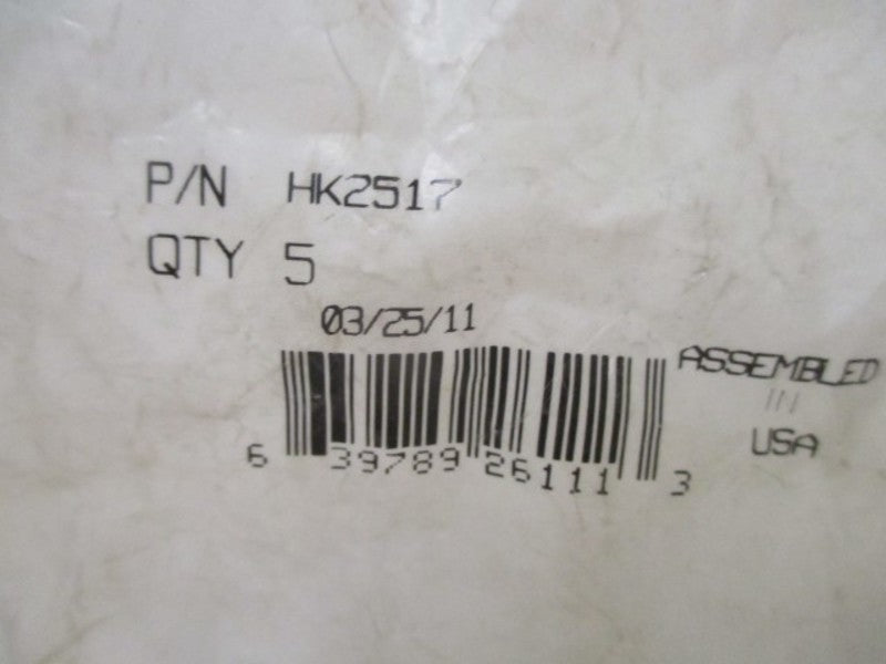 LOT OF 5 EATON HK2517 STEEL SHAPED FITTING *NEW IN FACTORY BAG*