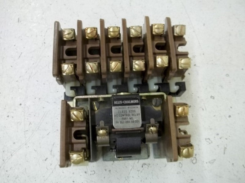 ALLIS-CHALMERS 14-962-094-48-001 CLASS 6209 AC CONTROL RELAY * NEW OUT OF BOX *