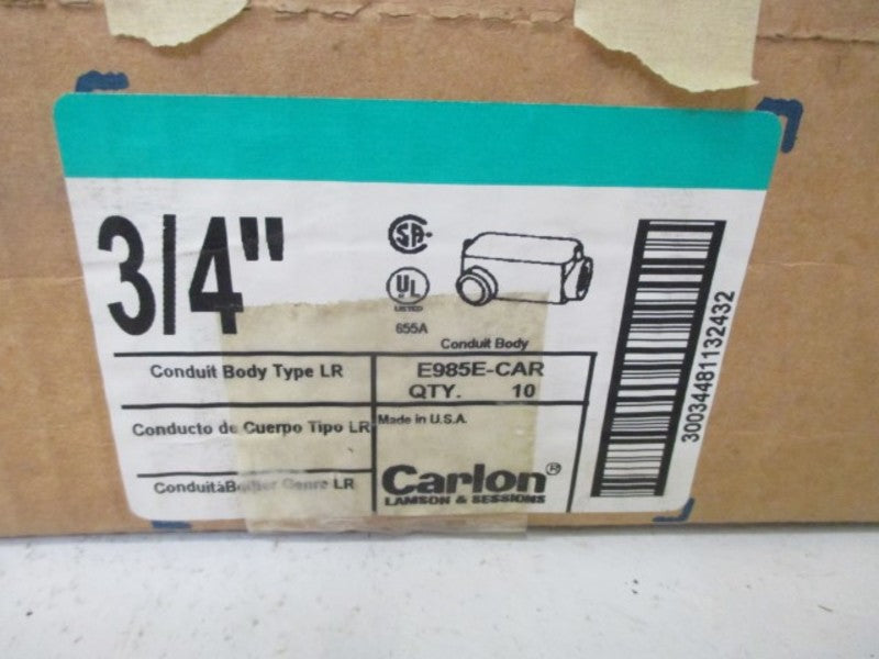 LOT OF 10 E985E-CAR TYPE LR CONDUIT BODY *NEW IN BOX*