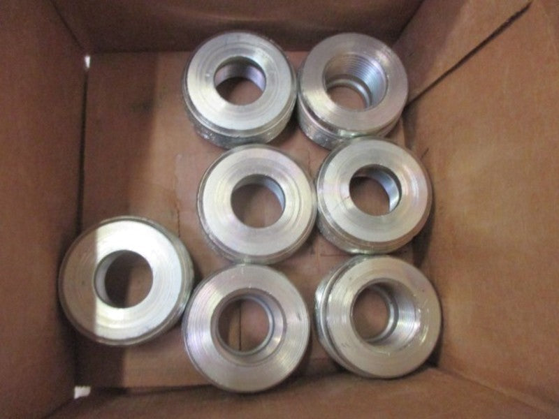 LOT OF 7 HUBBELL RE52S STEEL REDUCER 1-1/2" TO 3/4" *NEW IN BOX*