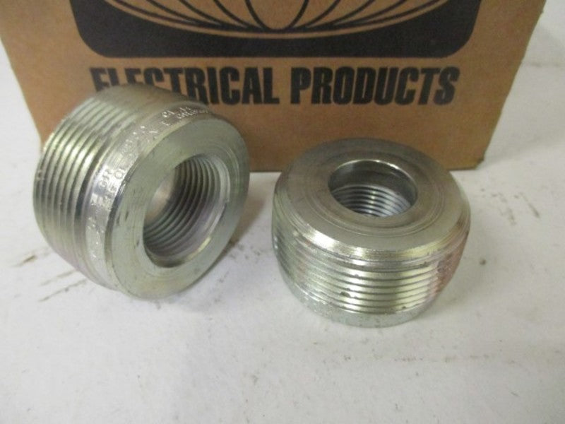 LOT OF 7 HUBBELL RE52S STEEL REDUCER 1-1/2" TO 3/4" *NEW IN BOX*