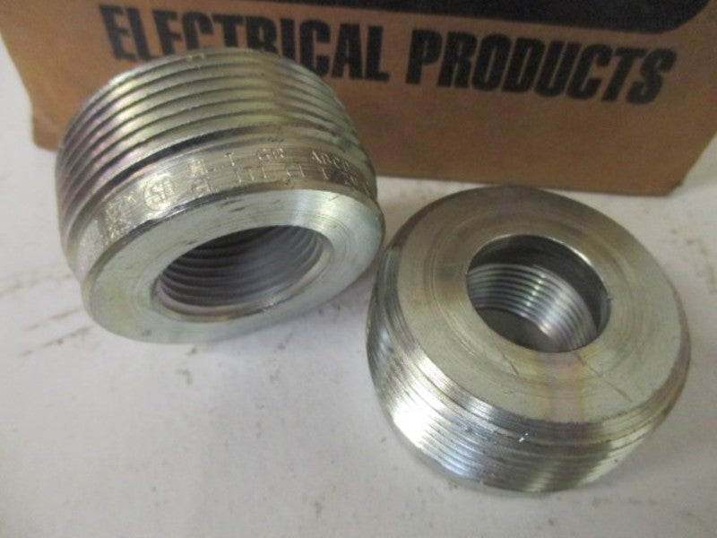 LOT OF 7 HUBBELL RE52S STEEL REDUCER 1-1/2" TO 3/4" *NEW IN BOX*