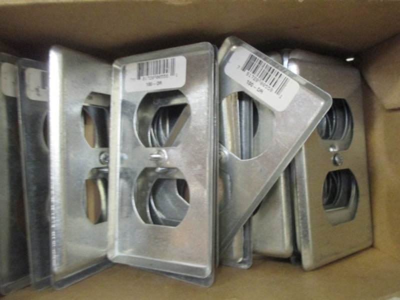 LOT OF 22 THOMAS & BETTS 100-DR UTILITY BOX COVER GALVANIZED *NEW IN BOX*