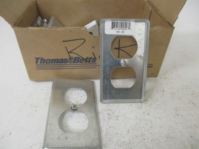 LOT OF 22 THOMAS & BETTS 100-DR UTILITY BOX COVER GALVANIZED *NEW IN BOX*