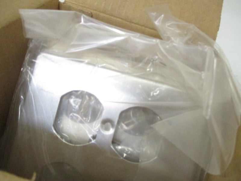 LOT OF 5 HUBBELL 2FA STAMPED ALUMINUM COVER *NEW IN BOX*