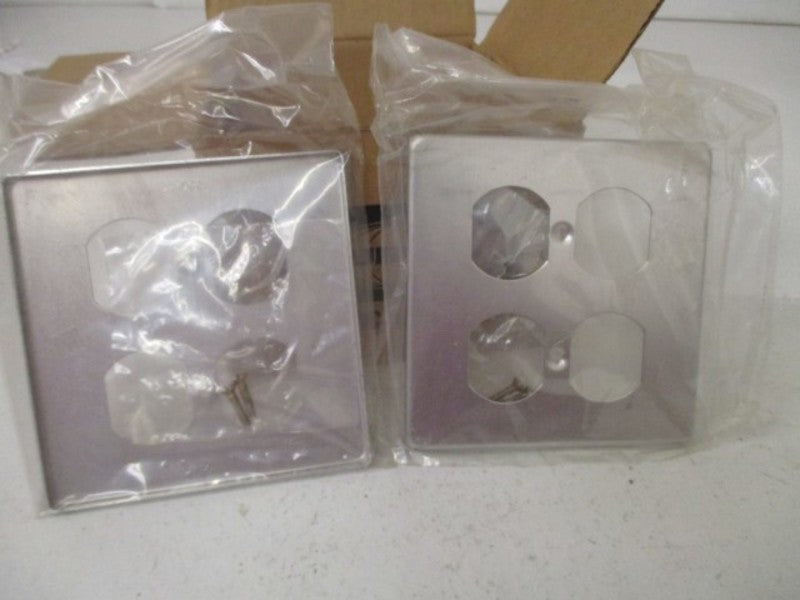 LOT OF 5 HUBBELL 2FA STAMPED ALUMINUM COVER *NEW IN BOX*