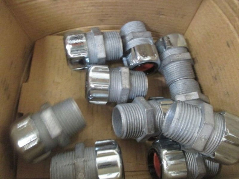 LOT OF 10 THOMAS & BETTS 2534 3/4" STRAIN RELIEF CORD CONNECTOR *NEW IN BOX*