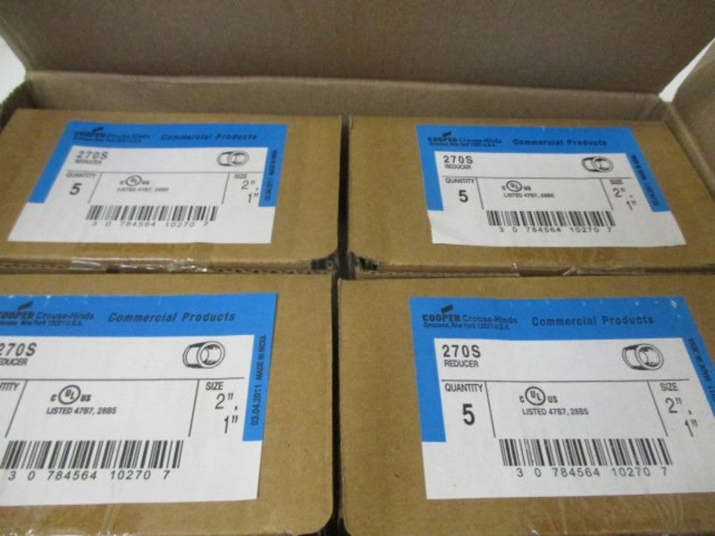 LOT OF 5 COOPER 270S REDUCER *NEW IN BOX*