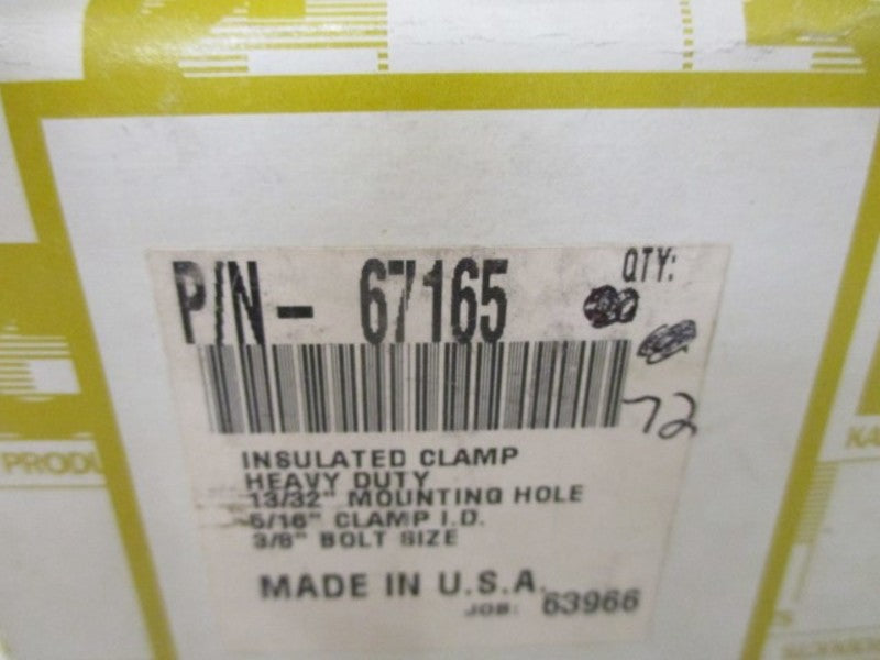 LOT OF 72 KAR 67165 INSULATED CLAMP *NEW IN BOX*