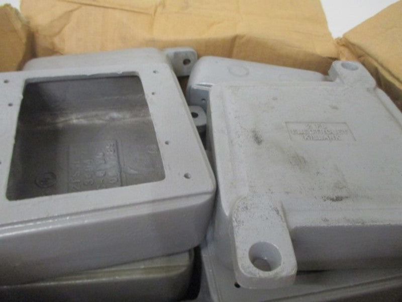 LOT OF 8 HUBBELL 2FS DEVICE BOX 2 GANG *NEW IN BOX*