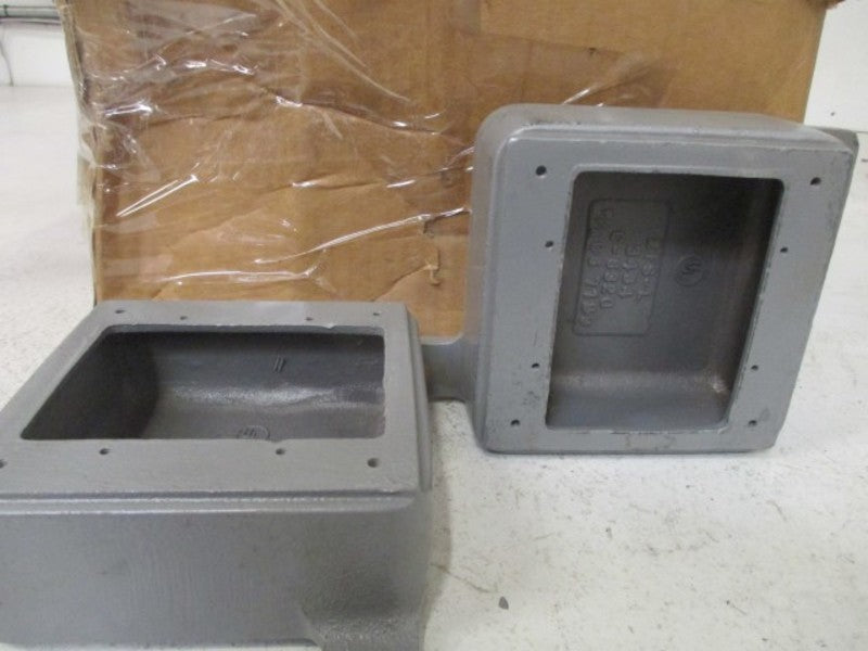LOT OF 8 HUBBELL 2FS DEVICE BOX 2 GANG *NEW IN BOX*