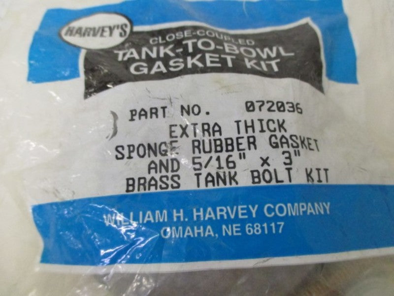 HARVEYS 072036 SPONGE RUBBER GASKET * NEW IN FACTORY BAG *