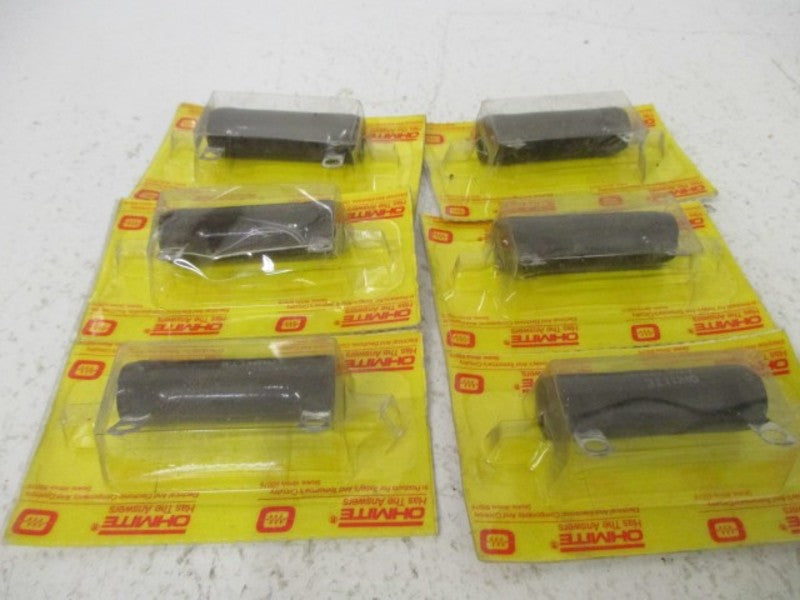 LOT OF 6 OHMITE L25J3R0 RESISTOR 25W 3 OHMS *NEW IN ORIGINAL PACKAGE*