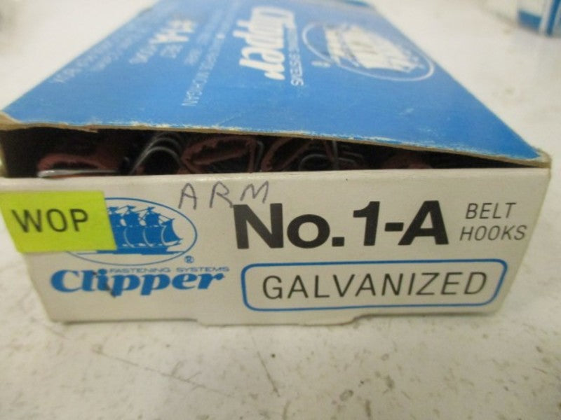 LOT OF 20 CLIPPER 1-A FASTENING HOOKS *NEW IN BOX*