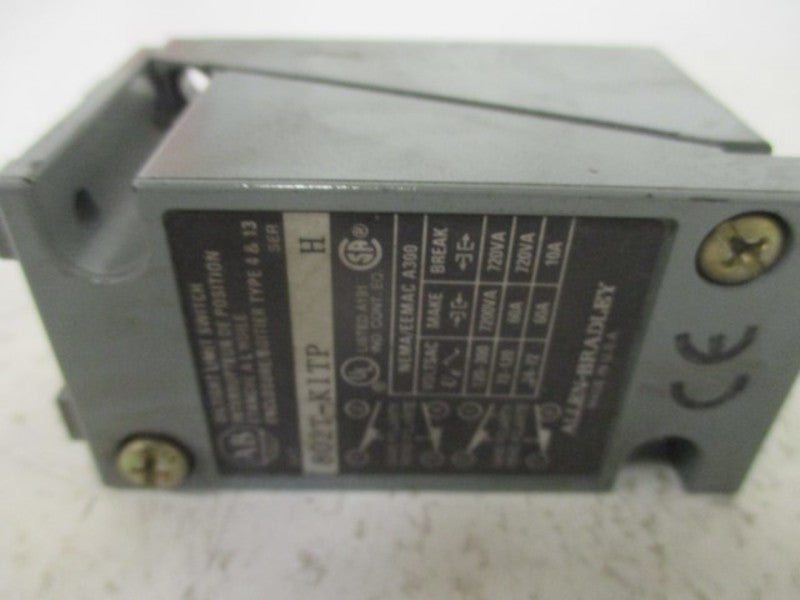 ALLEN BRADLEY 802T-K1TP SER H LIMIT SWITCH (AS PICTURED) * USED *