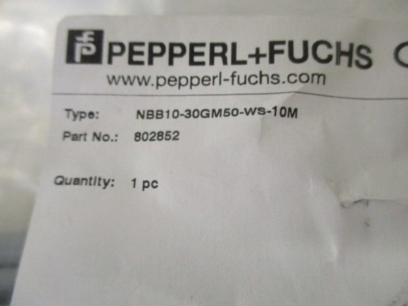 PEPPERL+FUCHS NBB10-30GM50-WS-10M INDUCTIVE AC * NEW IN FACTORY BAG *