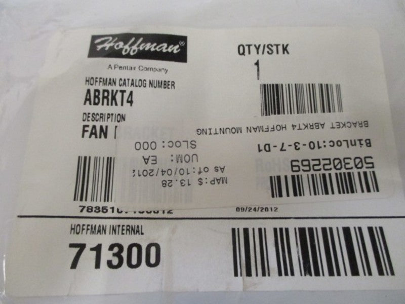 HOFFMAN ABRKT4 FAN BRACKET * NEW IN FACTORY BAG *