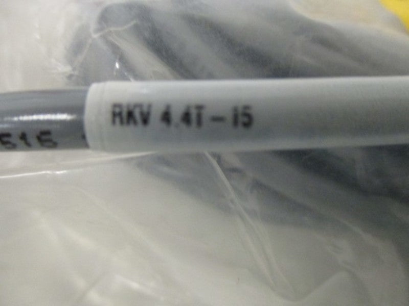 TURCK RKV-4.4T-15 MOLDED CORDSET * NEW IN FACTORY BAG *