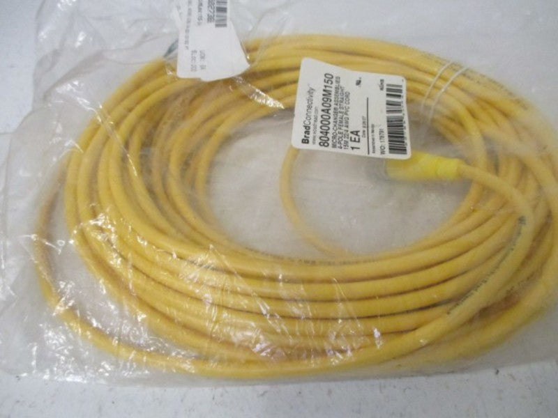 BRAD CONNECTIVITY 804000A09M150 FEMALE STRAIGHT CORD * NEW IN FACTORY BAG *
