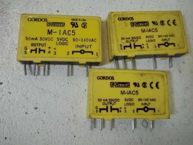 LOT OF 3 GORDOS M-IAC5 MODULE *USED*
