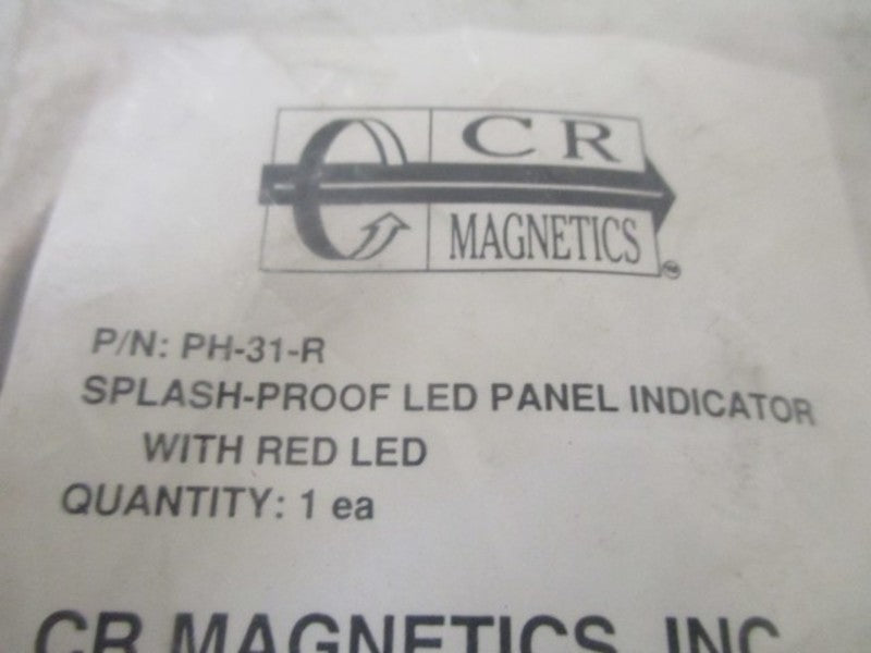 CCR MAGNETICS PH-31-R LED PANEL INDICATOR W/RED LED * NEW IN FACTORY BAG *