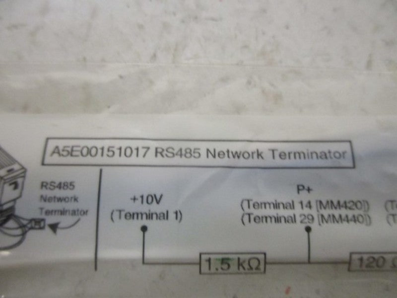 SIEMENS A5E00151017 NETWORK TERMINATOR *NEW IN FACTORY BAG*