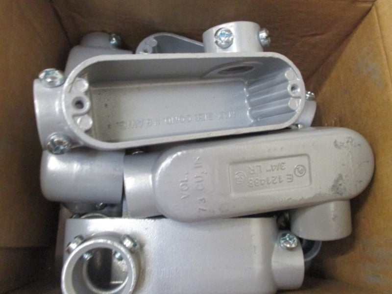 LOT OF 10 BRIDGEPORT LR-32 CONDUIT BODY 3/4" *NEW IN BOX*