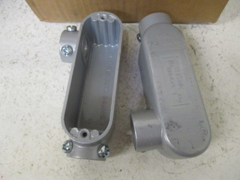 LOT OF 10 BRIDGEPORT LR-32 CONDUIT BODY 3/4" *NEW IN BOX*