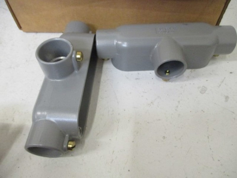 LOT OF 5 KILLARK TWOT-3 CONDUIT T BODY 1" *NEW IN BOX*