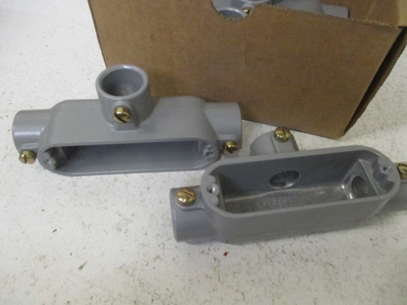 LOT OF 5 KILLARK TWOT-2 CONDUIT BODY THINWALL 3/4" *NEW IN BOX*
