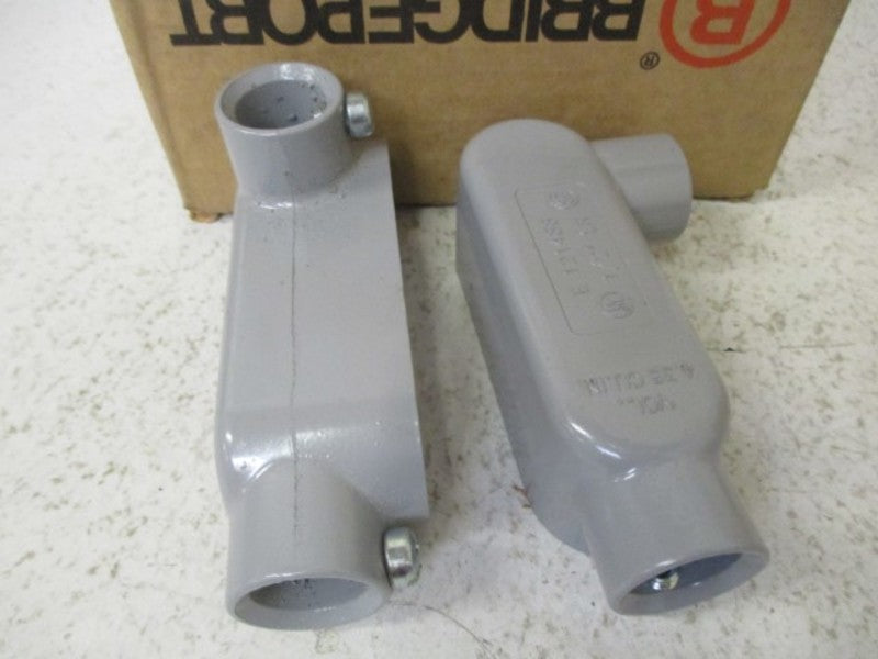 LOT OF 10 BRIDGEPORT LR-31 CONDUIT BODY 1/2" *NEW IN BOX*