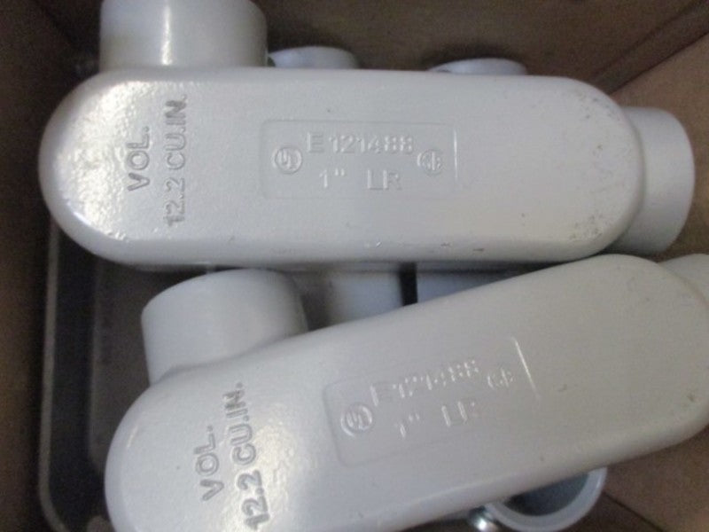 LOT OF 5 BRIDGEPORT LR-33 CONDUIT BODY 1" *NEW IN BOX*