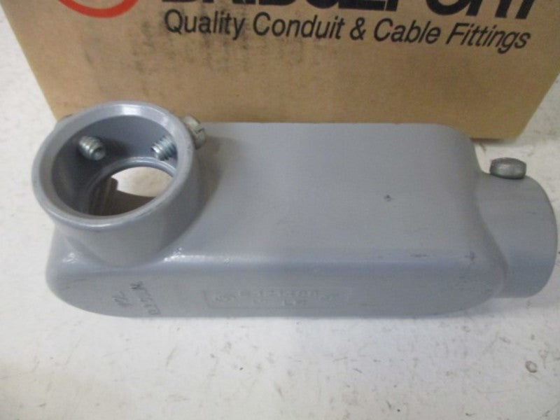 LOT OF 5 BRIDGEPORT LR-33 CONDUIT BODY 1" *NEW IN BOX*