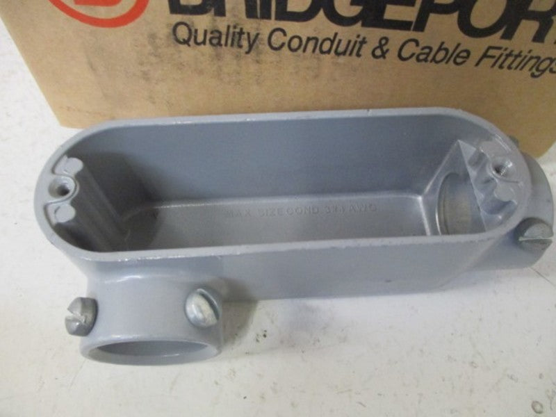 LOT OF 5 BRIDGEPORT LR-33 CONDUIT BODY 1" *NEW IN BOX*