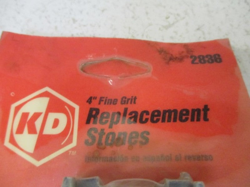 KD 2836 4" FINE GRIT REPLACEMENT STONES * NEW IN ORIGINAL PACKAGE *