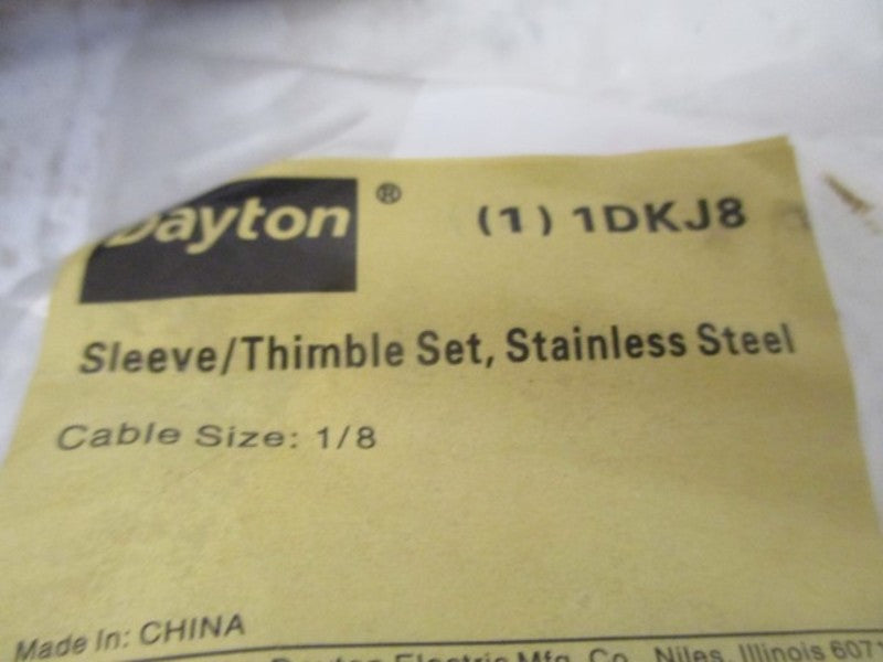 DAYTON 1DKJ8 SLEEVE/THIMBLE SET SS * NEW IN FACTORY BAG *