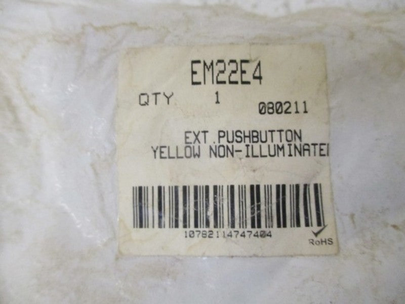 EATON EM22E4 PUSHBUTTON YELLOW * NEW IN FACTORY BAG *